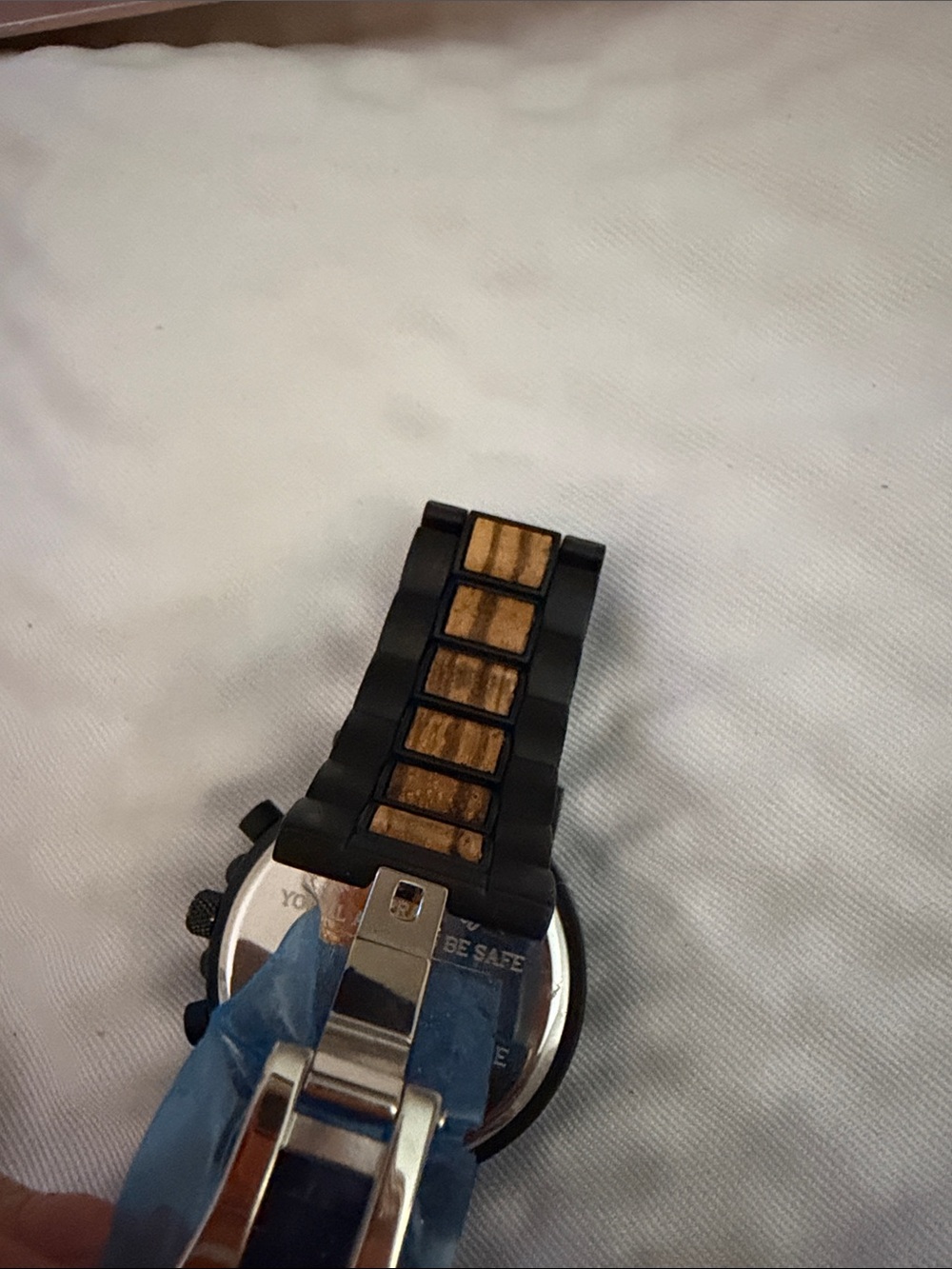 Source Unknown Black and Brown Men's Watch Bracelet - Picture 2 of 4